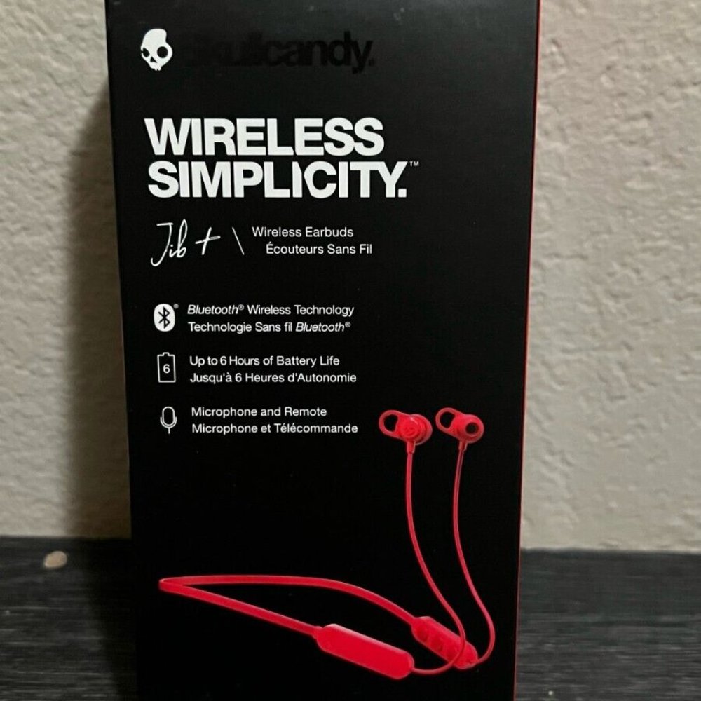 Skullcandy Jib Plus Wireless In-Ear Earbud -RED